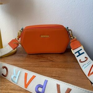 Parchita Orange Crossbody Bag